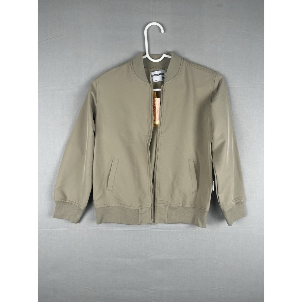 Sovereign Code Bomber Jacket Womens Size 8 Khaki Lightweight Zip NWT